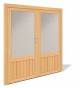 Porte 2 vantaux BOIS R526-2K