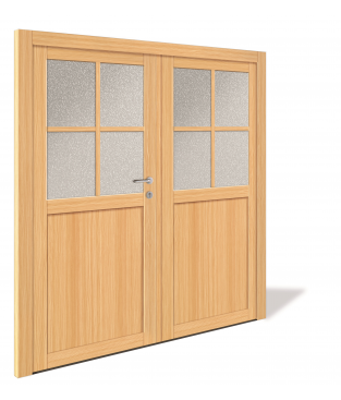 Porte 2 vantaux BOIS ++ R518-2E